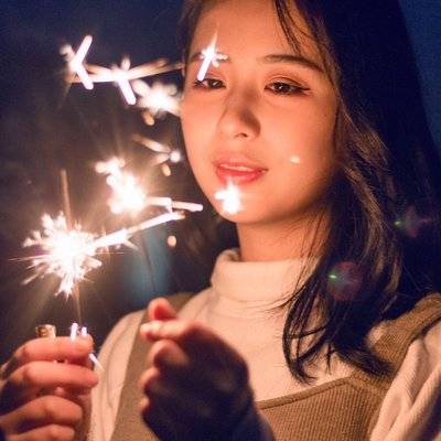 夜景模特