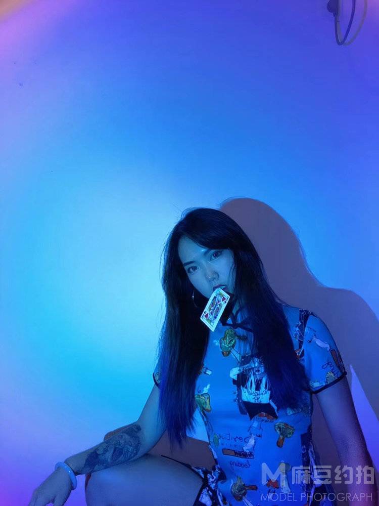 夜景模特
