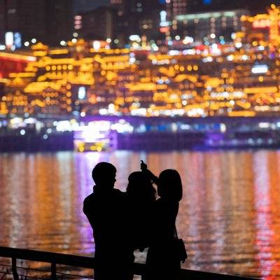 夜景模特