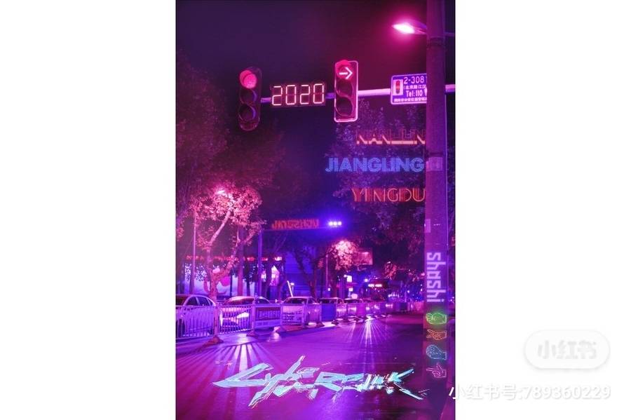夜景模特