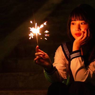 夜景模特