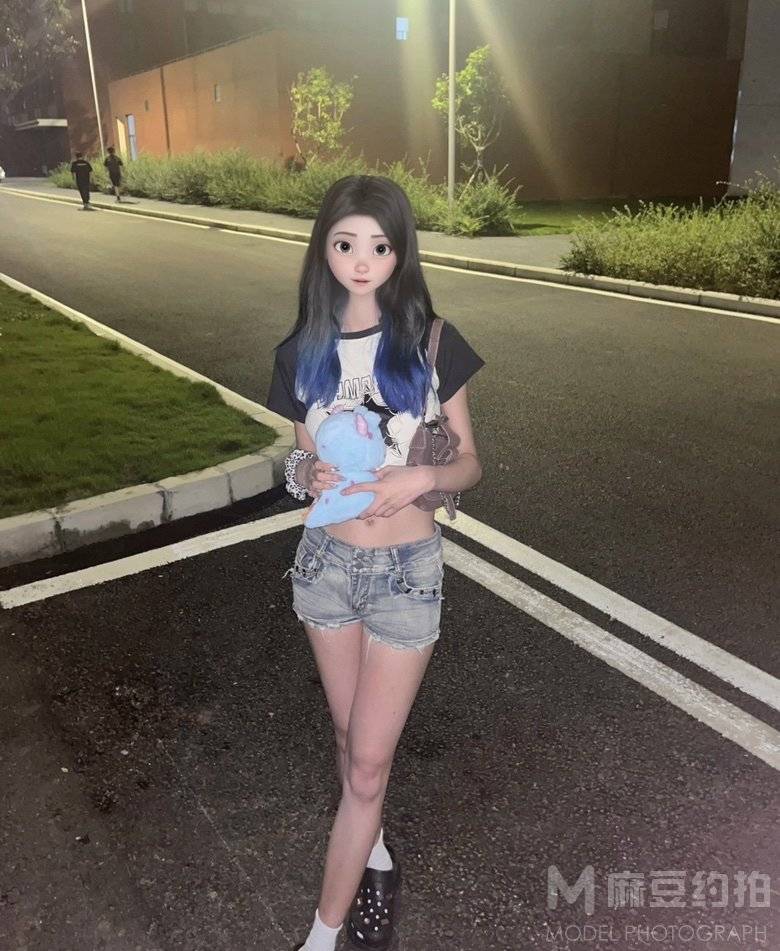 夜景模特
