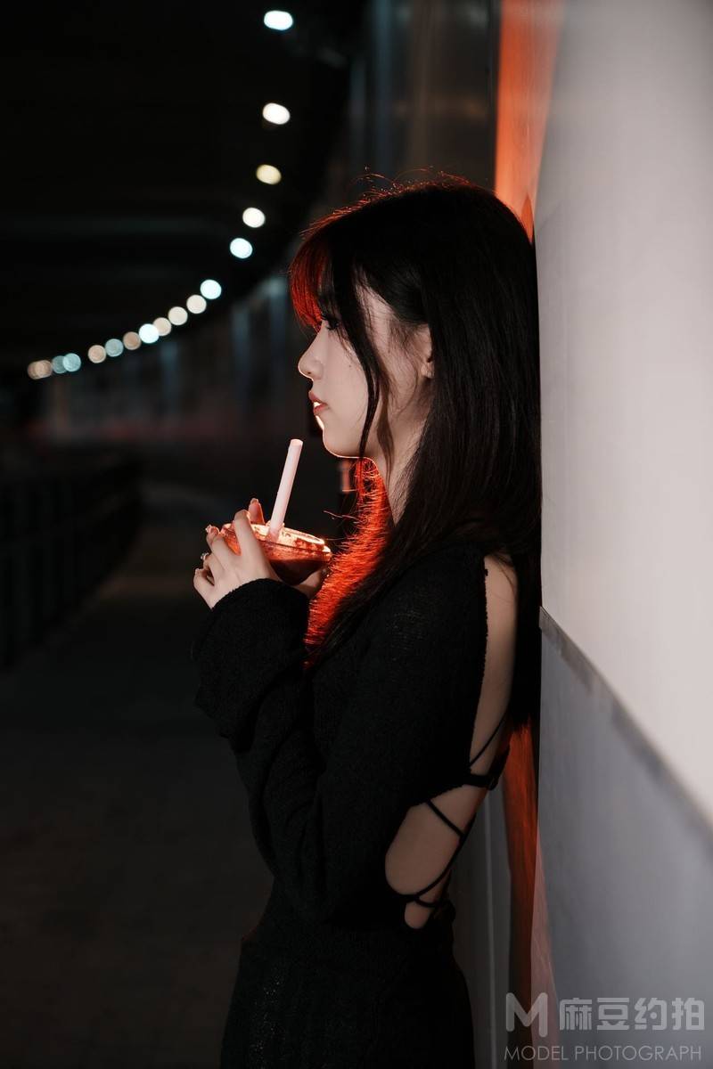 夜景模特