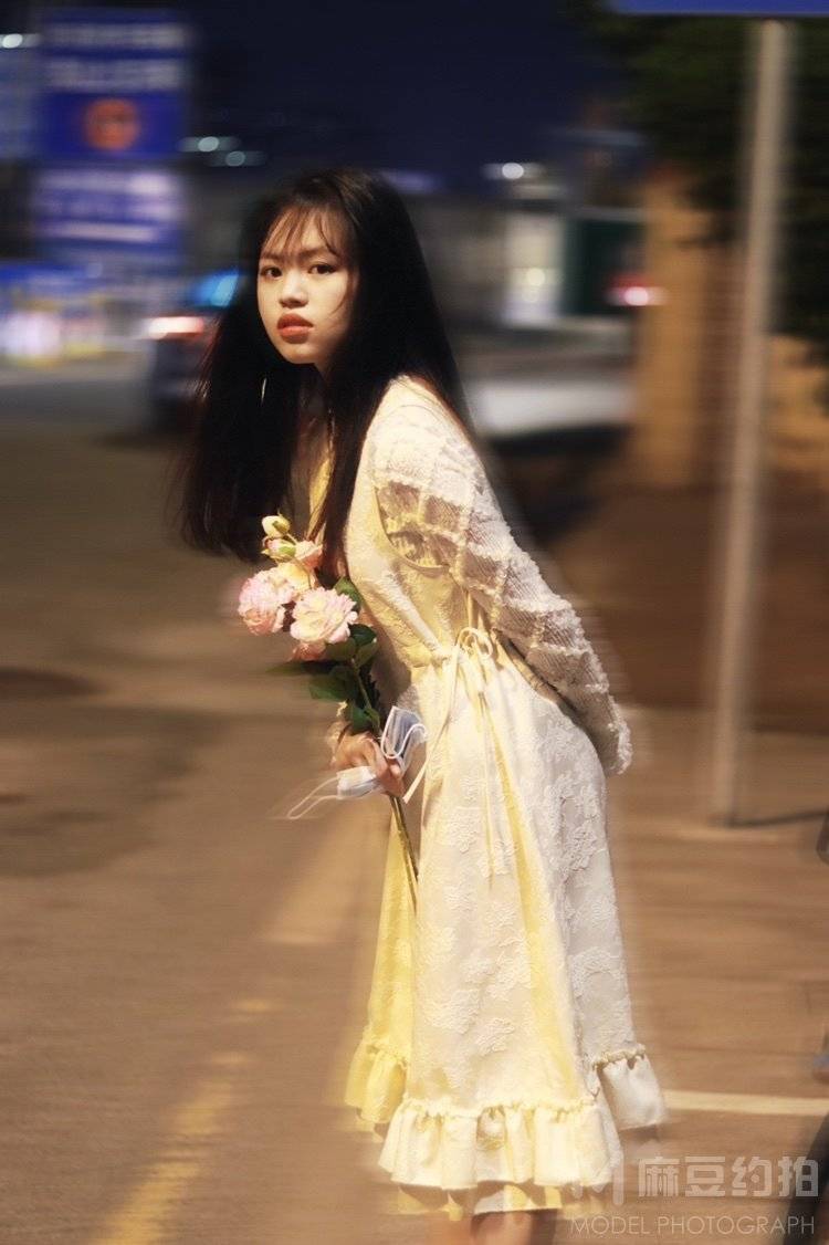 夜景模特