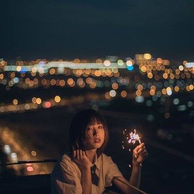 夜景模特