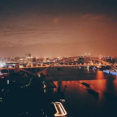夜景模特