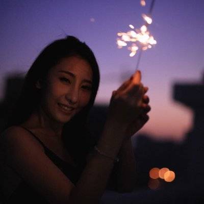夜景模特