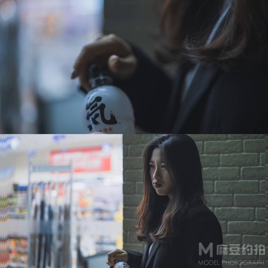 夜景模特