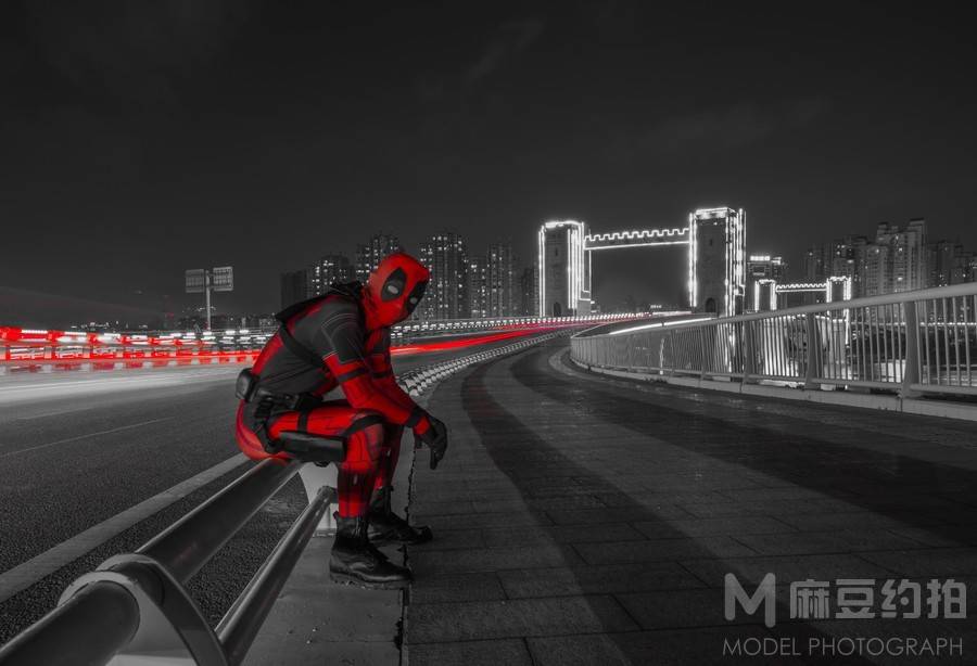夜景模特