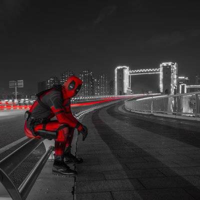 夜景模特