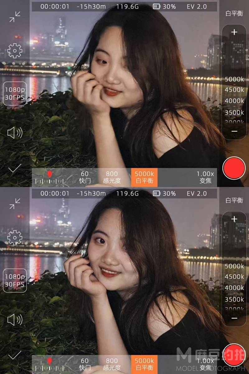 夜景模特