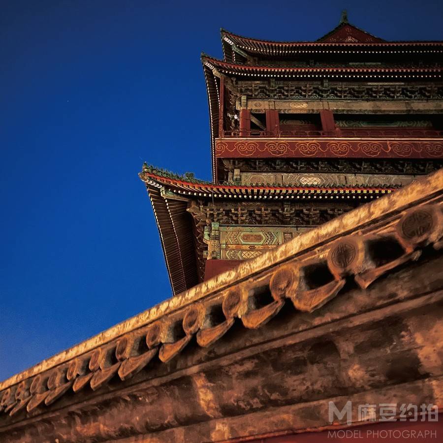 夜景模特