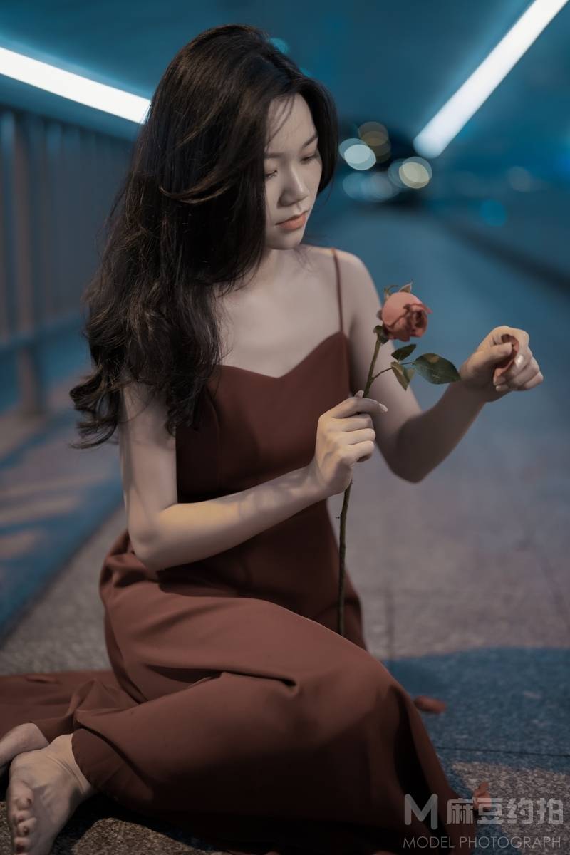 夜景模特