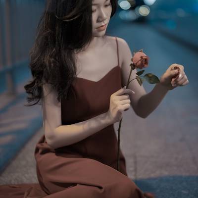夜景模特