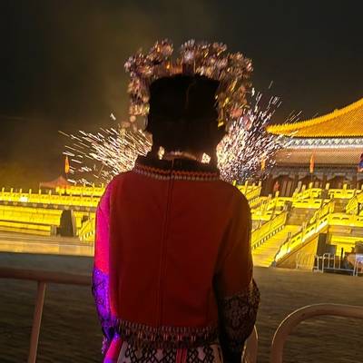 夜景模特