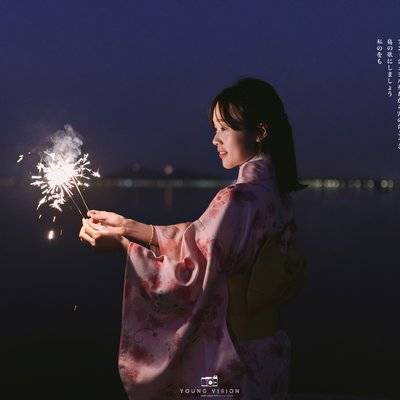 夜景模特
