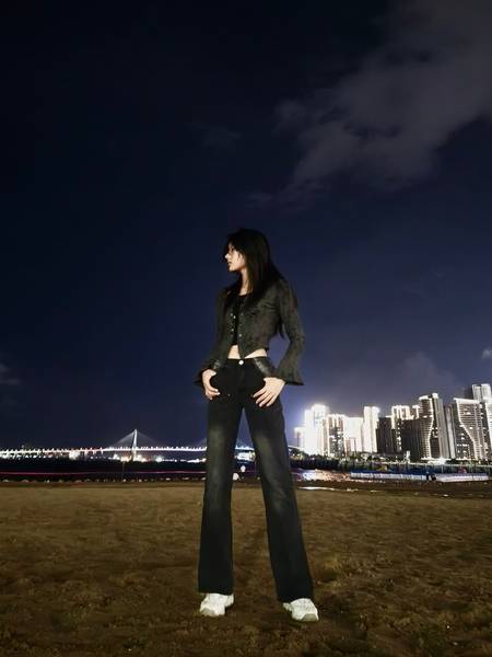 夜景模特