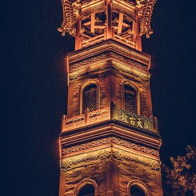 夜景模特