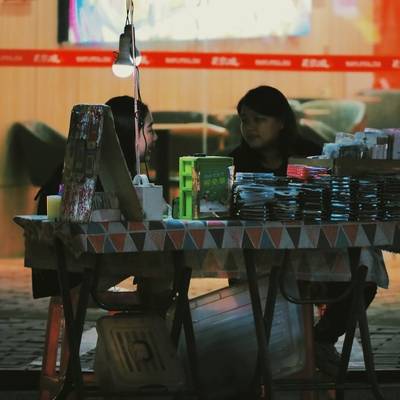 夜景模特