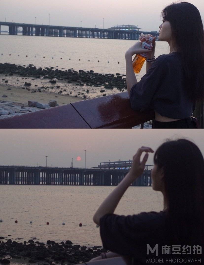 夜景模特