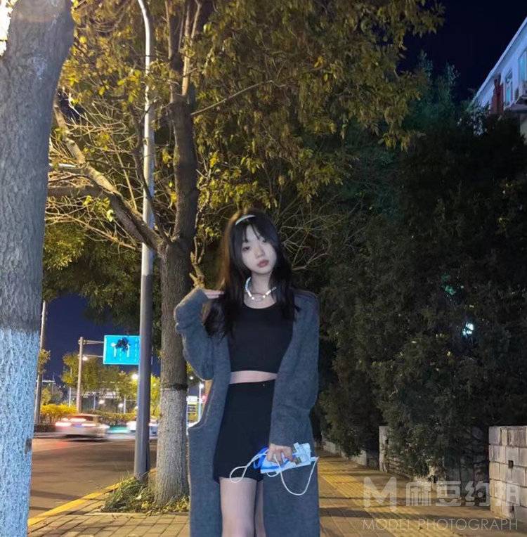 夜景模特