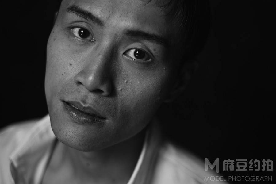 黑白模特