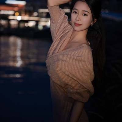 夜景模特