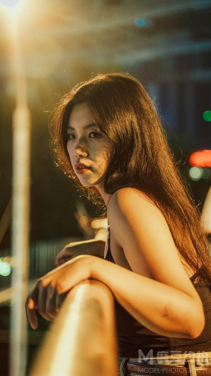 夜景模特