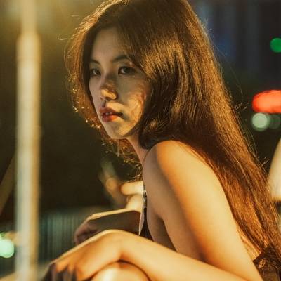 夜景模特