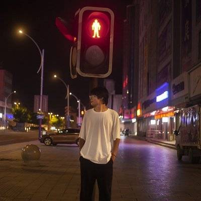 夜景模特