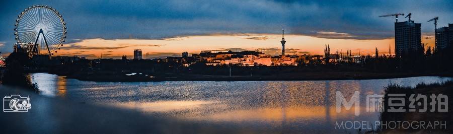 夜景模特