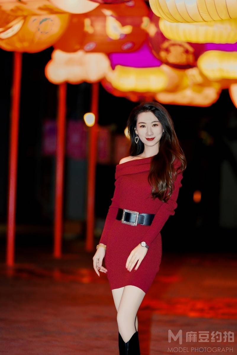 夜景模特