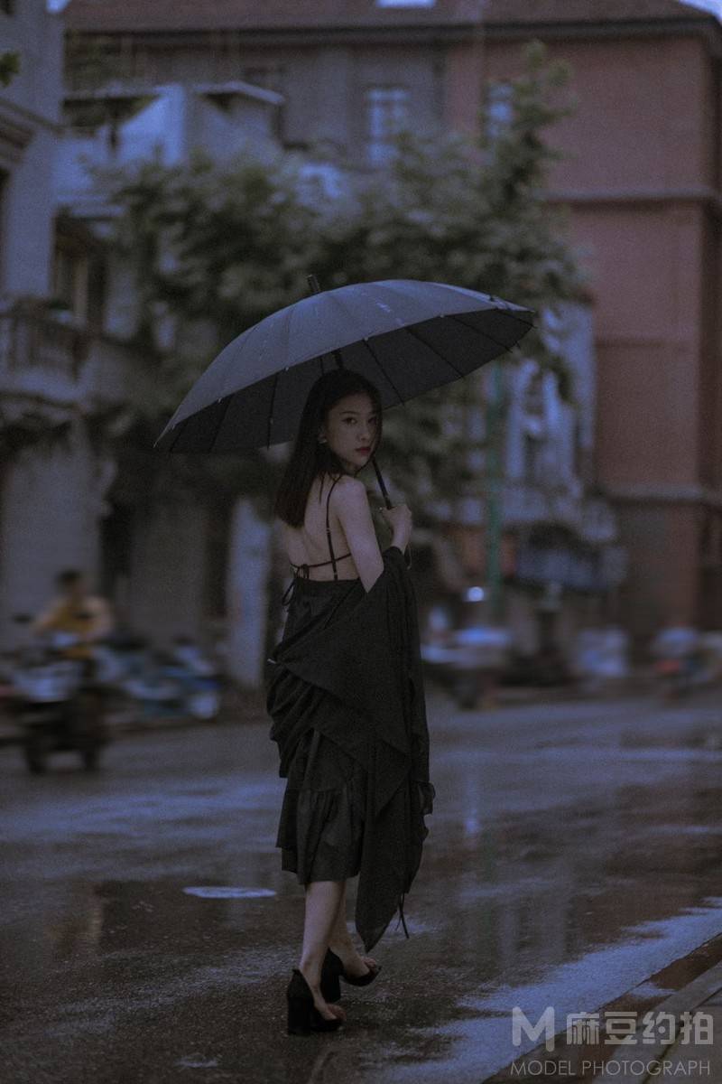 夜景模特