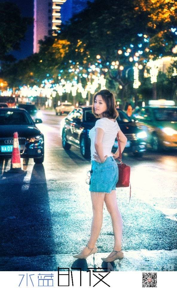 夜景模特