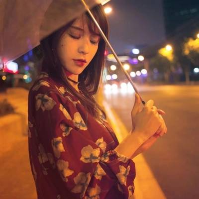 夜景模特