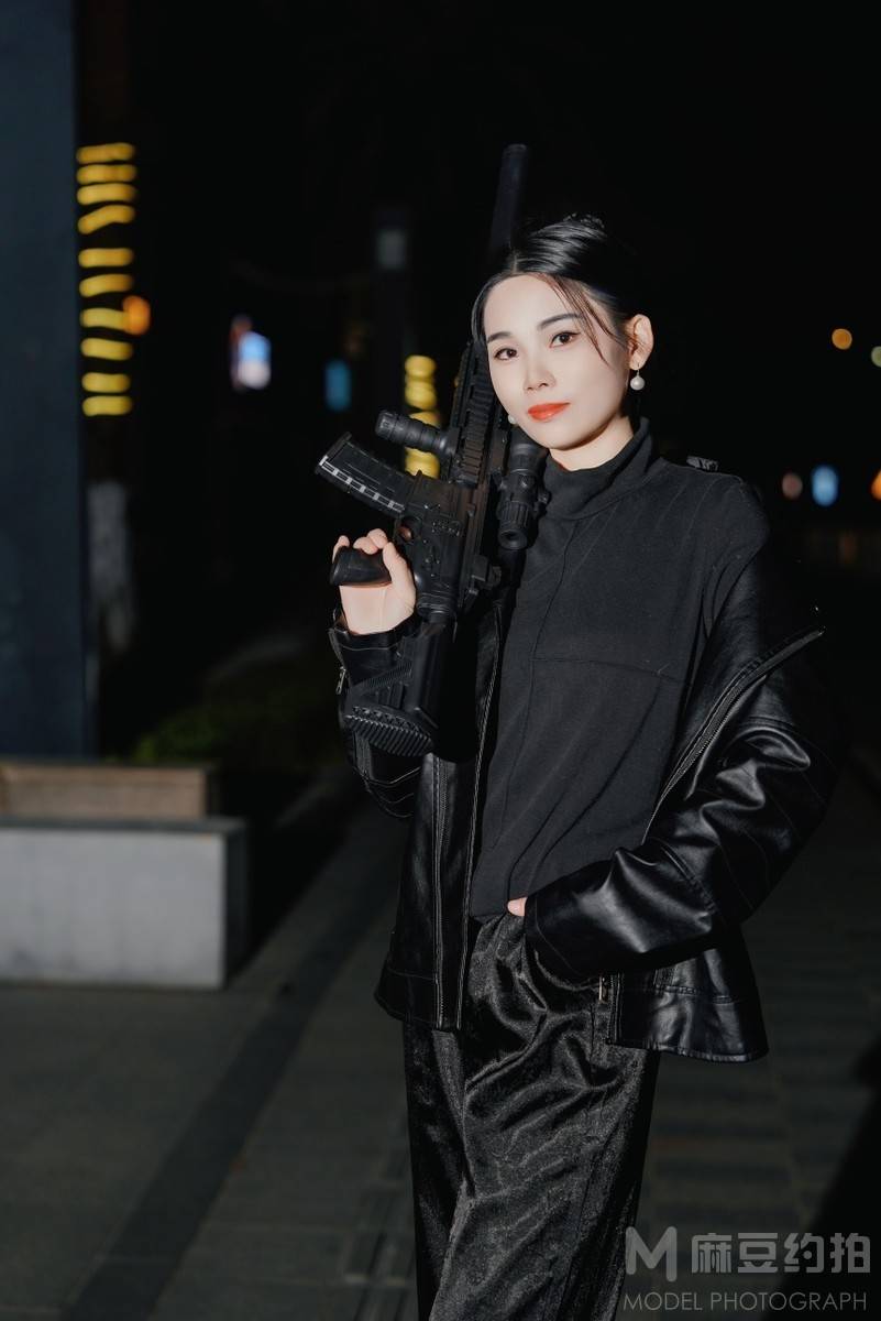 夜景模特