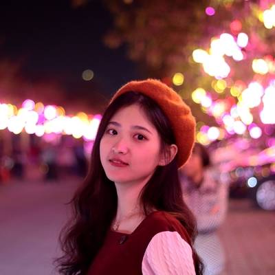 夜景模特