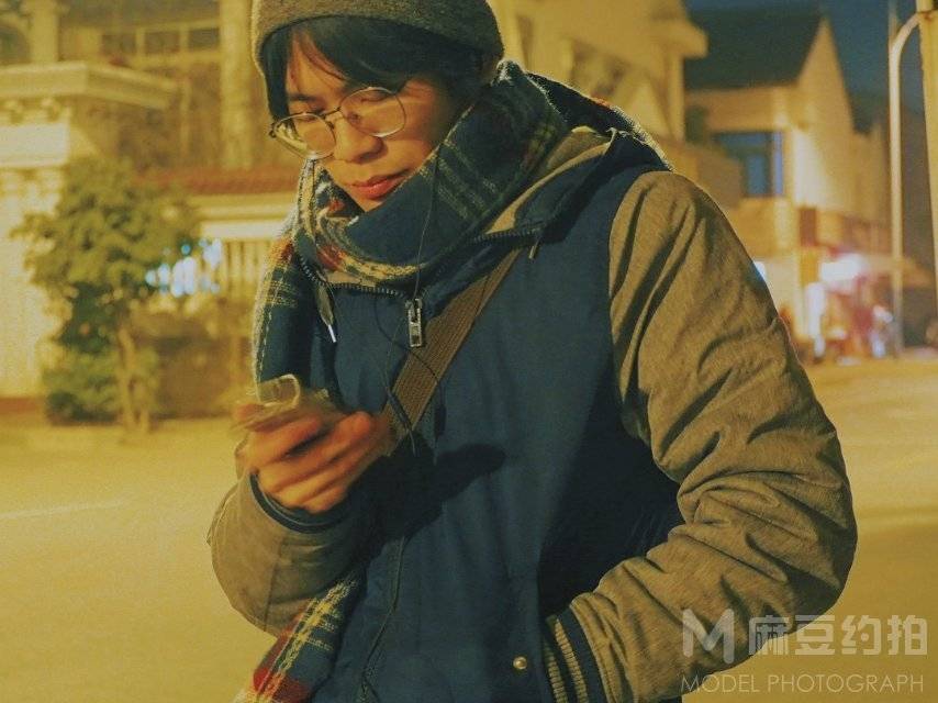 夜景模特
