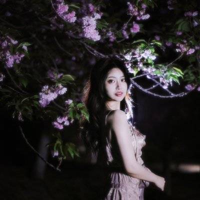 夜景模特