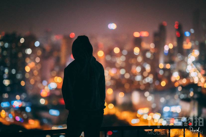 夜景模特
