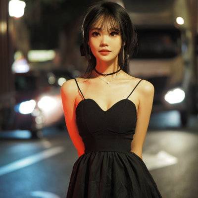 夜景模特