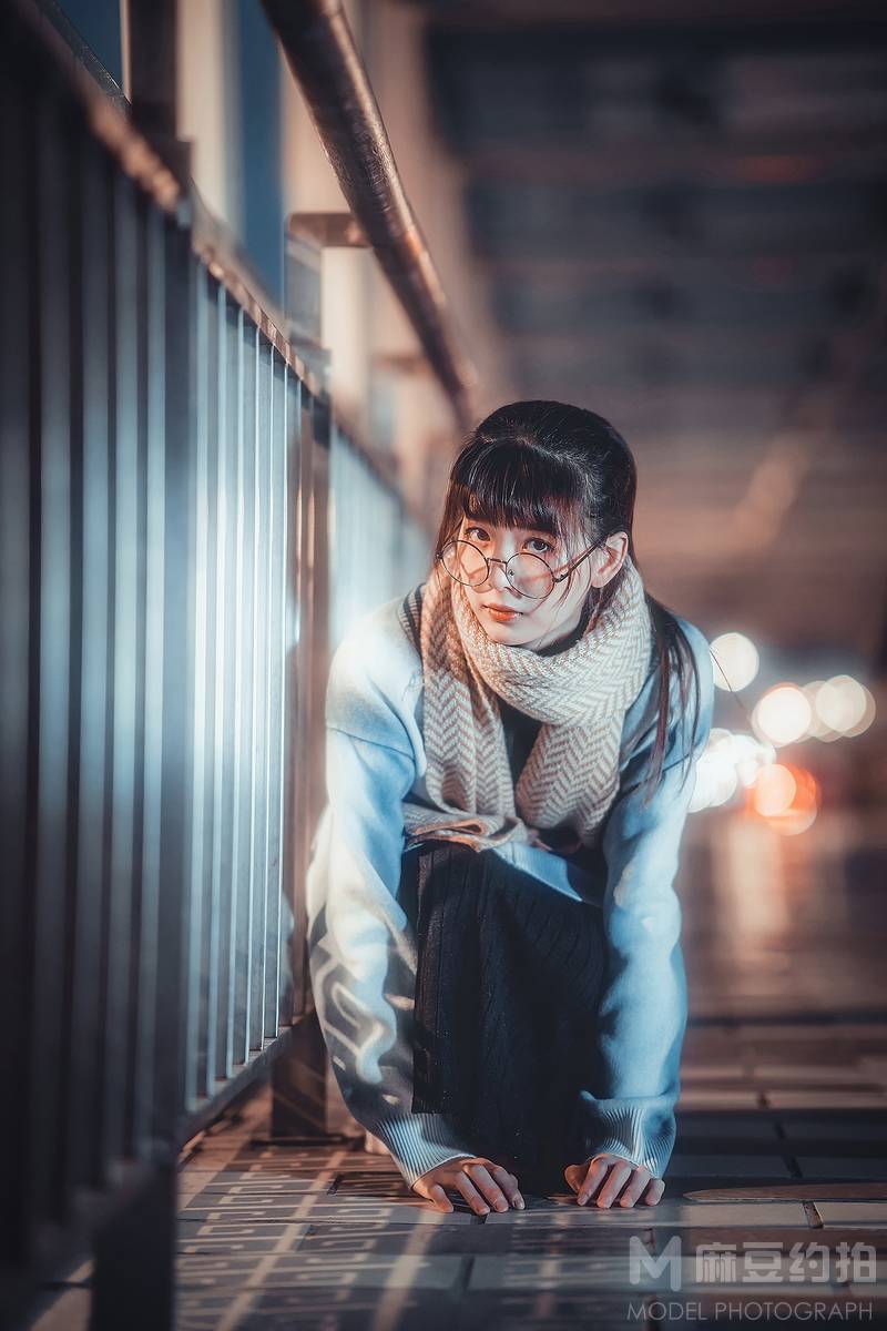 夜景模特