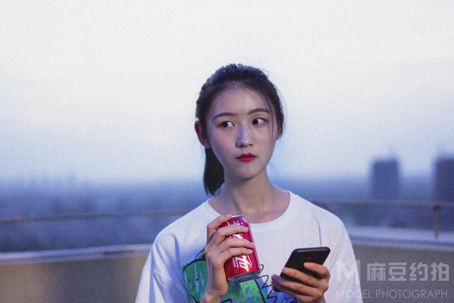 夜景模特