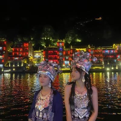 夜景模特