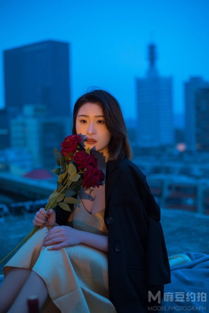 夜景模特