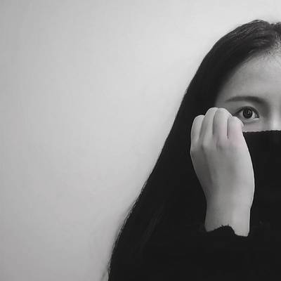 黑白模特