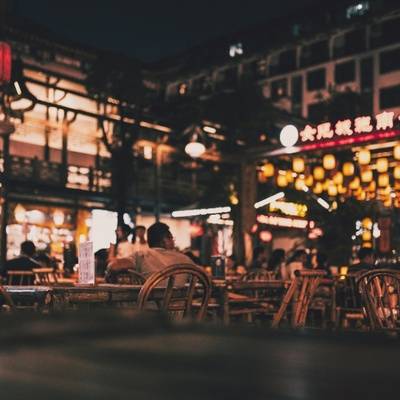 夜景模特