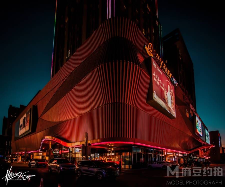 夜景模特