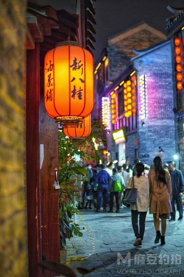 夜景模特