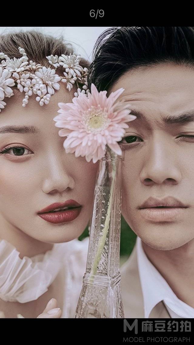 黑白模特